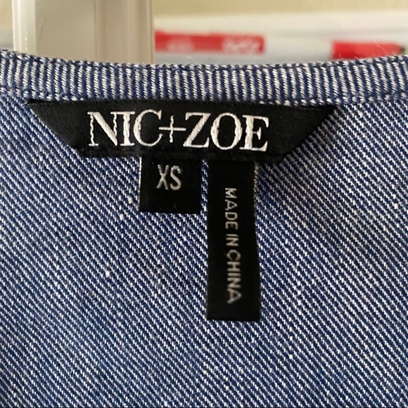 Nic + Zoe womens linen blend twill jacket size XS - Picture 6 of 8